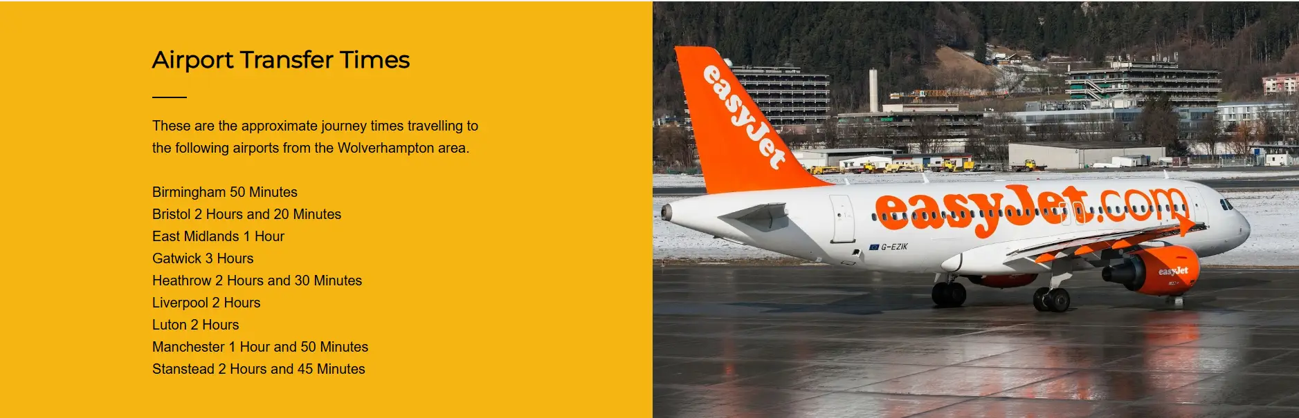 Airport Transfer Times